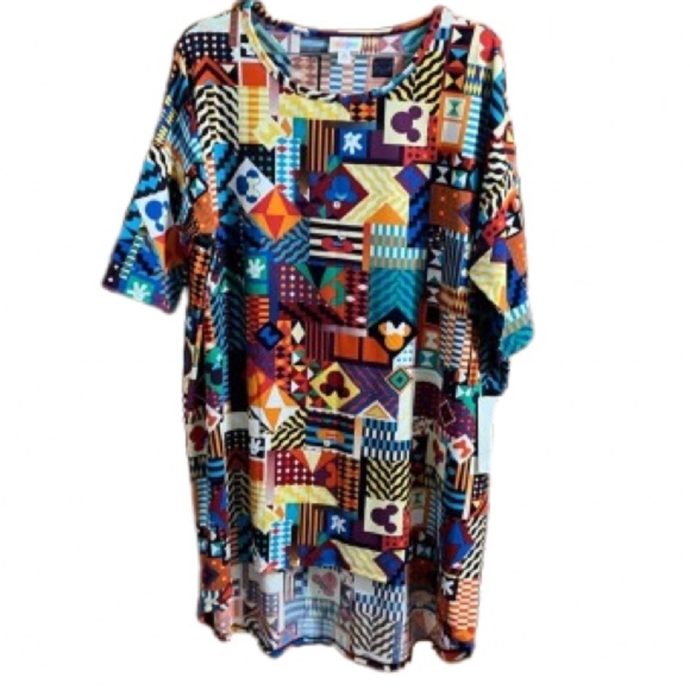 #149 Lularoe Disney Irma top Medium Multi color